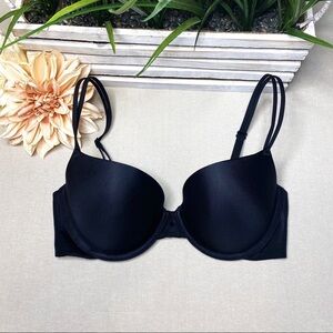 Victoria Secret Black Lined Demi Bra 34D